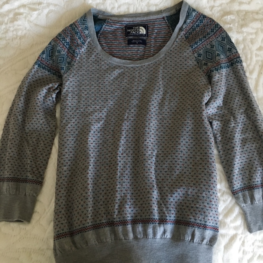 Grey North Face Sweater